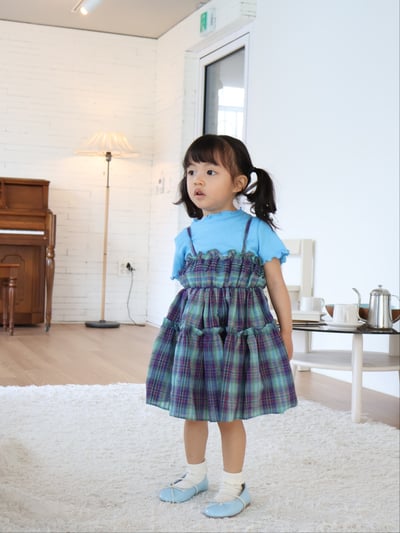 Color18｜(75-115cm) 素面捲邊上衣7