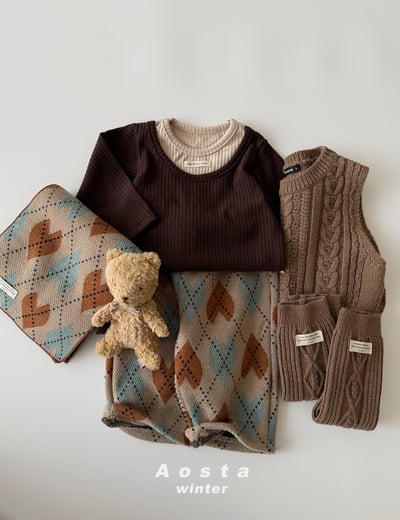 AOSTA24｜(6m-5y) 層次設計羅紋上衣19