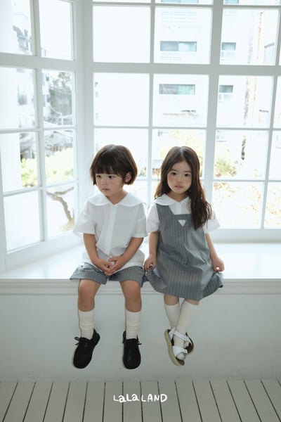 lala land51｜(75-120cm) 2色經典捲邊條紋短褲15