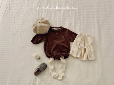 Valubebe32｜(65-80) B英字包屁衣5