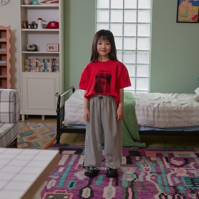 BEAN08｜(65-120cm) 條紋縮口褲12