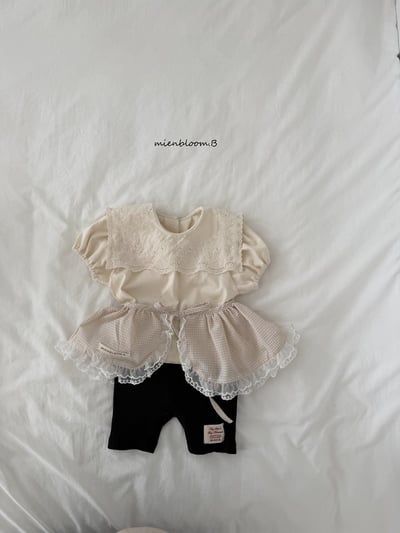 Bloom.b52｜(55cm-118cm) 格紋綁帶圍裙7