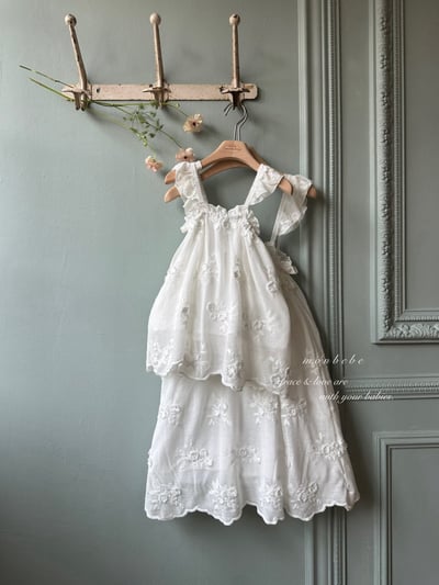 MONBEBE09｜(1y-8y MOM) 刺繡天使精靈翼洋裝11