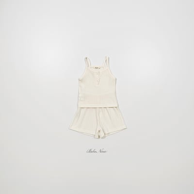 bebe nine48  (65cm-115cm) 3色無袖羅紋套裝5