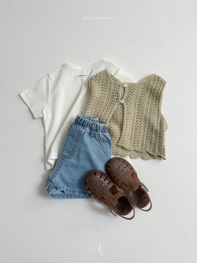 Atomeme41｜(70-110) 針織排扣背心8