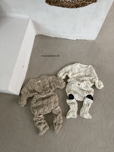 Bloom.b32｜(0m-24m) 麻花針織腳套7