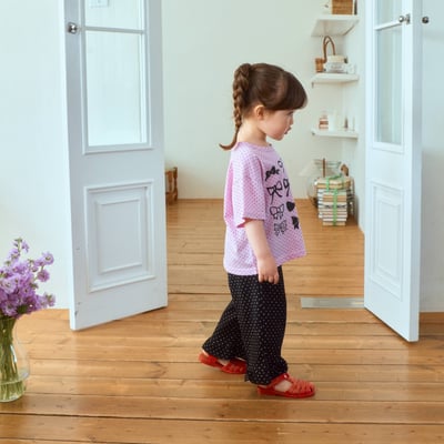 1st blue24｜(~93-118cm) 蝴蝶結印花上衣3