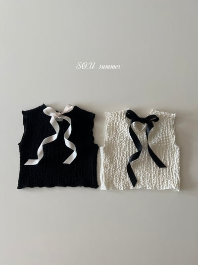 SO.U23｜(6m-18m) 抓皺緞帶套裝4