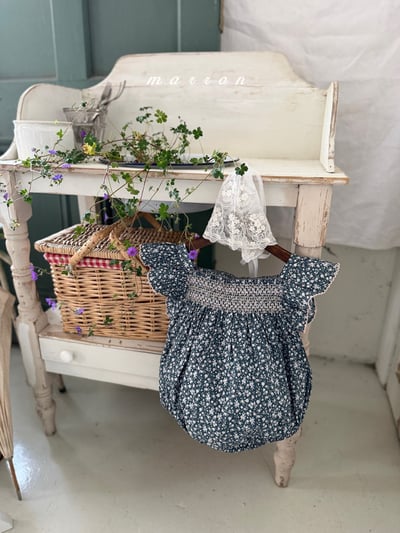 Marron10｜(3m-18m 1y-6y) 日落編織花包屁衣/洋裝18