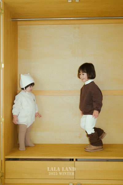 lala land09｜(60cm-83cm) 3色格蘭小熊包屁衣9