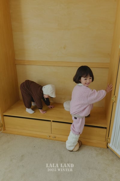 lala land61｜(75cm-120cm) 5色刷毛小黑標束口褲15