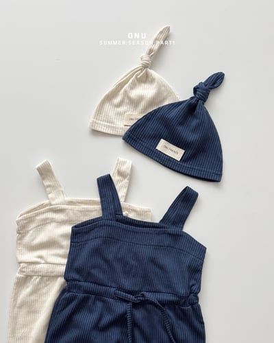 onu52｜(6m-12m) 無袖吊帶包屁衣/帽子6