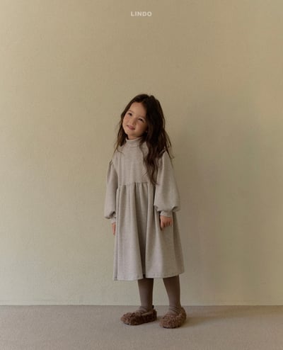 Lindo69｜(80cm-125cm) 高領條紋洋裝12