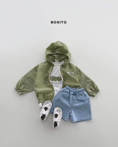 Bonito52｜(75cm-125cm) 3色簡約帥氣牛仔短褲10