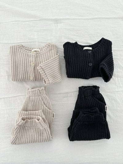 MiniRobe18｜(70-110) 華夫格縮口褲9