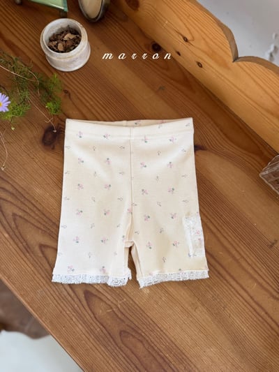 Marron15｜(1y-6y) 蕾絲邊內搭緊身褲11