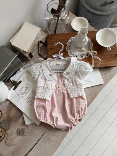 Marron07｜(3m-18m 1y-6y) 花園蕾絲邊包屁衣/洋裝8