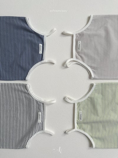 Atomeme07｜(70-110) 細肩條紋背心/七分緊身褲10