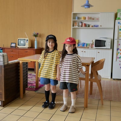 BEAN23｜(65-120cm) 拼色條紋上衣9