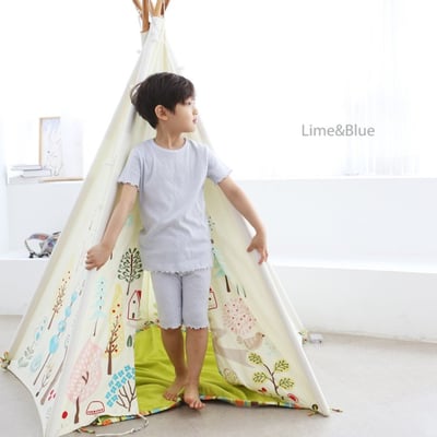 LIME&BLUE09｜(80-118cm)  木耳邊素色居家服19