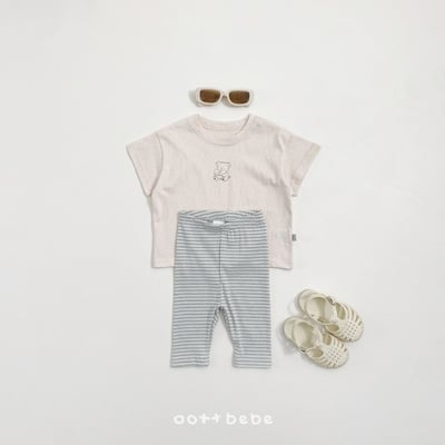 Oottbebe02｜(0m-12m  1y-7y)  素色上衣+條紋背心（兩件組）9