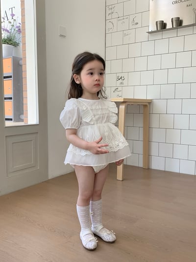 JE37｜(66-90cm) 蕾絲花邊包屁衣12