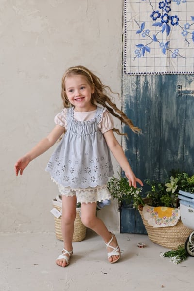 FLO12｜(75-140) 兔兔公主袖上衣9