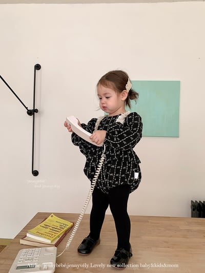 JE627｜(66cm-90cm) 復古碎花花邊包屁衣16