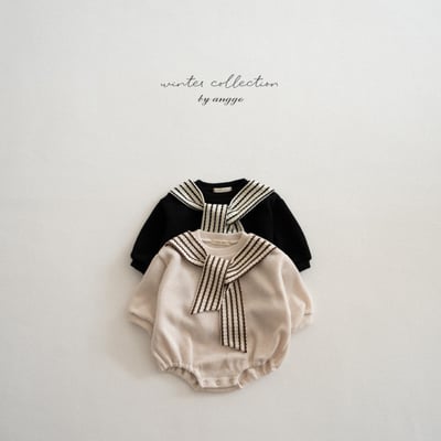 anggo33｜(3m-12m) 領結設計包屁衣4