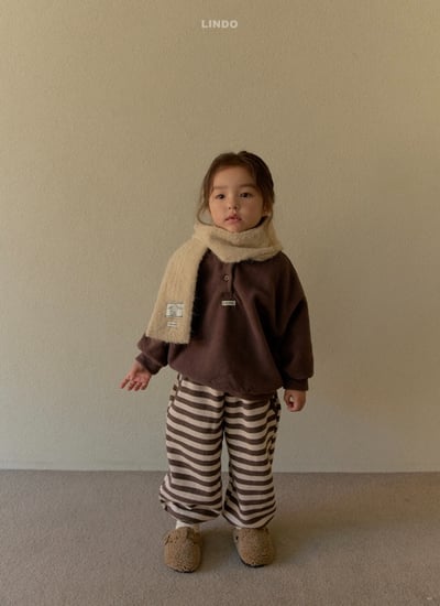 Lindo61｜(80cm-125cm) 條紋束口褲12