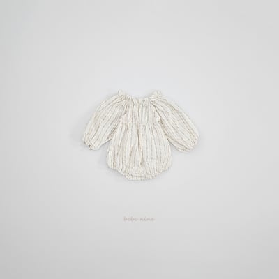 bebe nine06 (65-90) 2色荷葉立領碎花包屁衣15