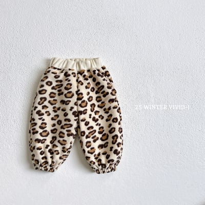 vivid01｜(78cm-125cm) 磨毛印花縮口褲10