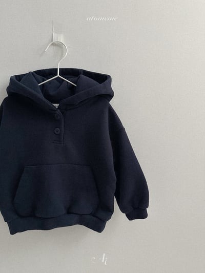 Atomeme32｜(70-110) 簡約刺繡休閒連帽上衣11