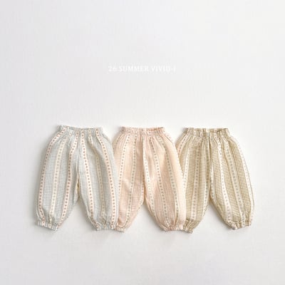 vivid92｜(78cm-125cm) 3款浪漫格紋束腳褲1