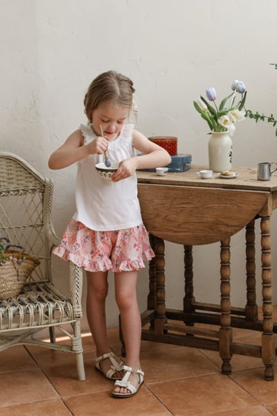 FLO26｜(75-140) 蕾絲胸皺背心8