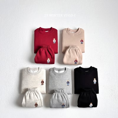 vivid97｜(78cm-125cm) 經典小熊休閒套裝3