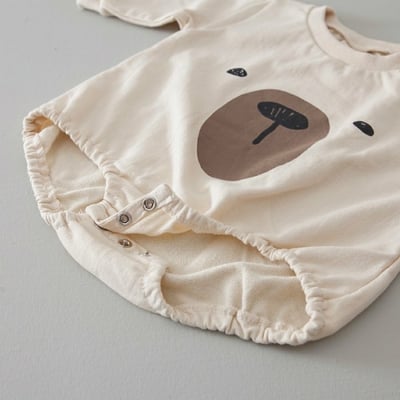 LEMONADE41｜(55cm-85cm) 2色小熊包屁衣含帽子11