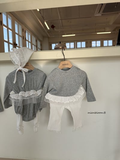 Bloom.b40｜(0m-18m) 蕾絲裙擺包屁衣6