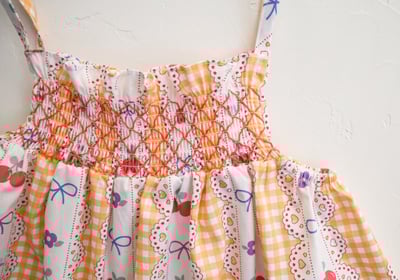 FLO10｜(75-140) 3色櫻桃碎花細肩洋裝24