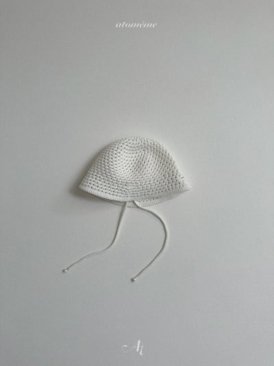 Atomeme18｜(70-110) 鏤空針織綁帶帽6