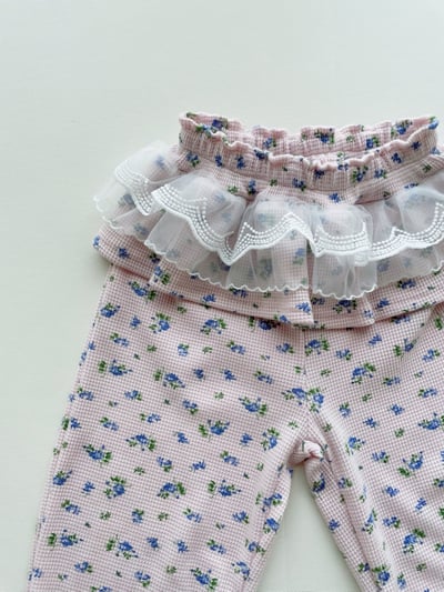 Azalea22｜(85-125cm) 小碎花餅蕾絲褲4