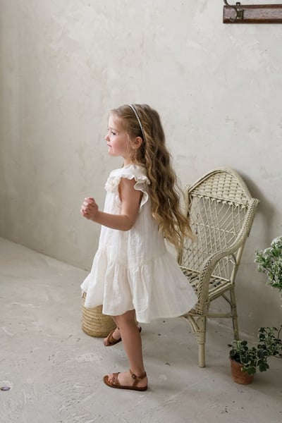 FLO31｜(75-140) 荷葉領蛋糕洋裝18