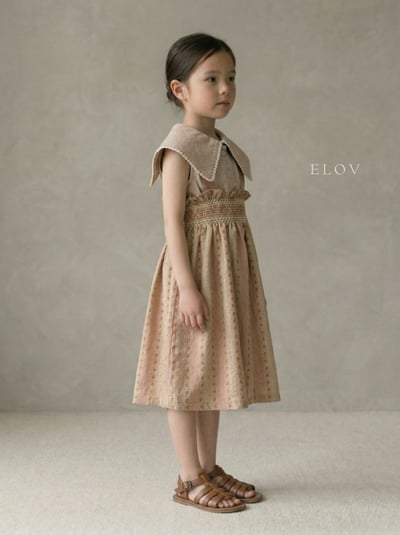 Mon petit10｜(73-118m) 抓皺壓花吊帶裙7