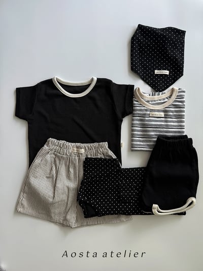 AOSTA19｜(6m-5y) 4款拼色條紋上衣10