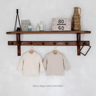 M-KIDS27｜(65-115cm) 2色立領內搭上衣1