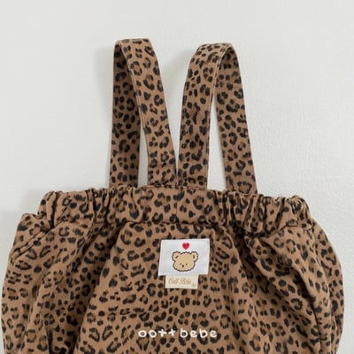 Oottbebe06｜(0m-12m)豹紋吊帶包屁褲11