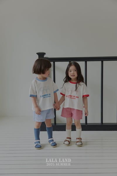 lala land66｜(75-120cm) 4色格紋短褲8