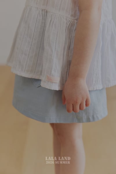 lala land49｜(75-120cm) 2色荷葉無袖背心4