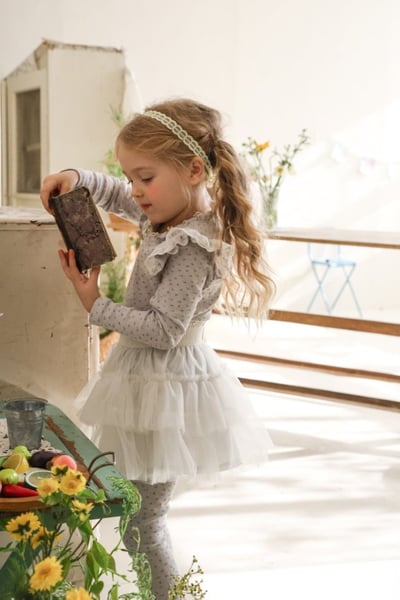 FLO43｜(75-140) 2色薄紗澎澎裙18