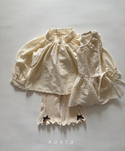 AOSTA14｜(6m-5y) 蕾絲棉質背心4